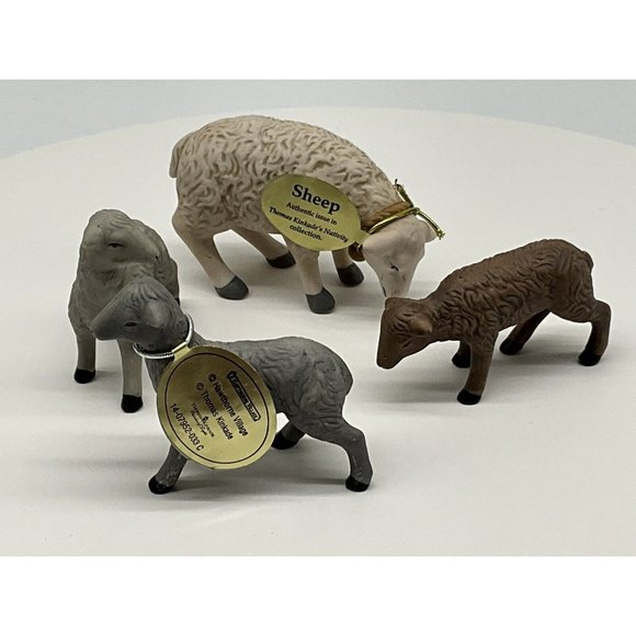 Thomas Kinkade Replacement Nativity Replacement Animals One Sheep, Three Lambs - Picture 5 of 16